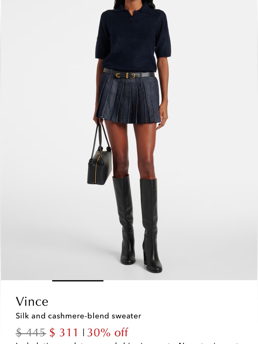Vince Silk and Cashmere Blend Boucle Top